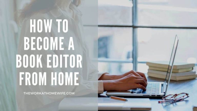 How to become a book editor from home