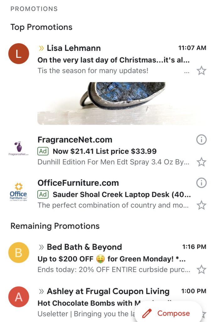 Featured Images now in Gmail Promotions Tab Bundles! – FeedBlitz